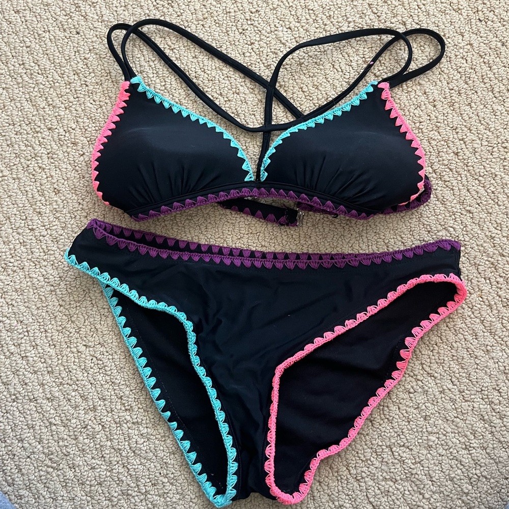 Multicolor bathing suit from target.